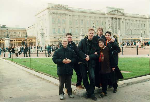 [In front of Liz's house]